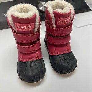 Cat & Jack Pink and Black Kids' Boots